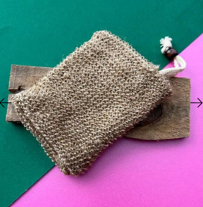 Jute Exfoliating Soap Saver Bag